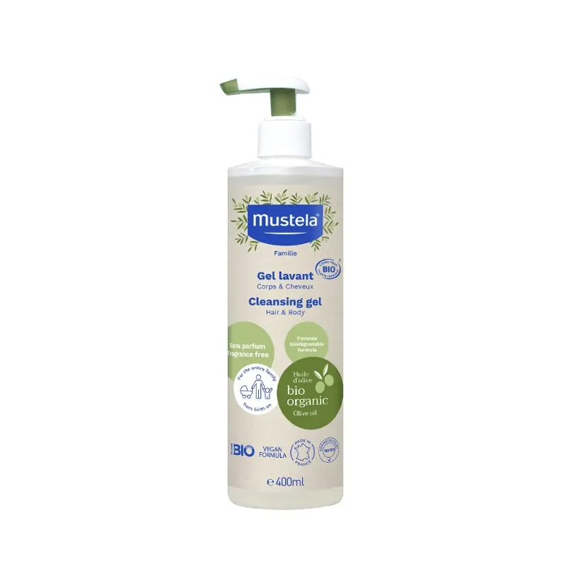 Mustela Bio Gel detergente per piccoli e grandi 400 ml