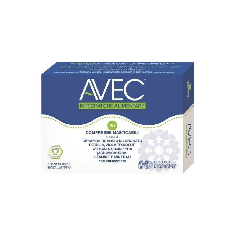 Avec Integratore Polivalente Benessere Organismo 30 Compresse Masticabili