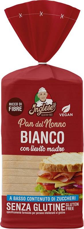 Inglese Pan del Nonno Bianco Pane senza glutine 300 g