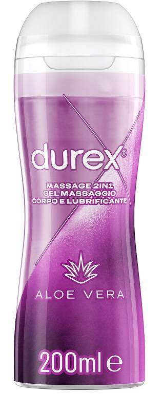 Durex Massage 2in1 Gel lubrificante per il massaggio con Aloe Vera 200 ml