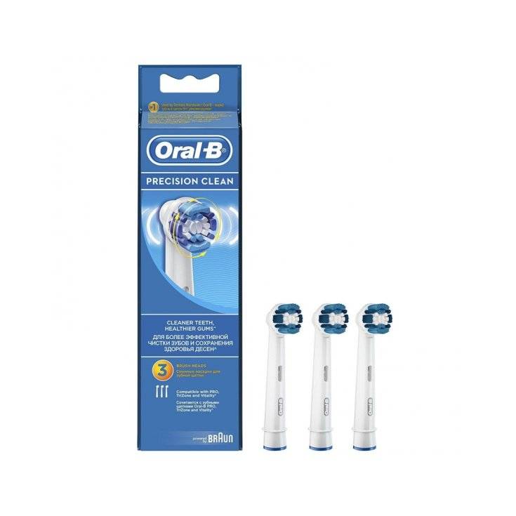 OralB Power Refill EB20 - 3 Precision Clean Testine di ricambio per spazzolino elettrico 3 pezzi