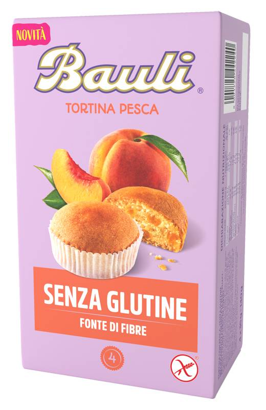 Bauli Tortina alla Pesca Merenda Senza Glutine 140 g