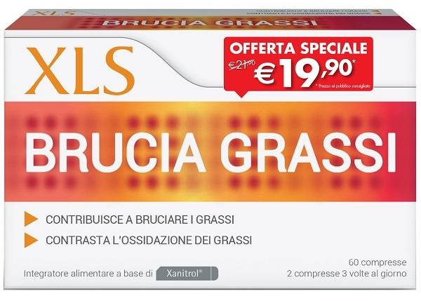 XLS Brucia Grassi Integratore per Dimagrire 60 compresse Taglio Prezzo