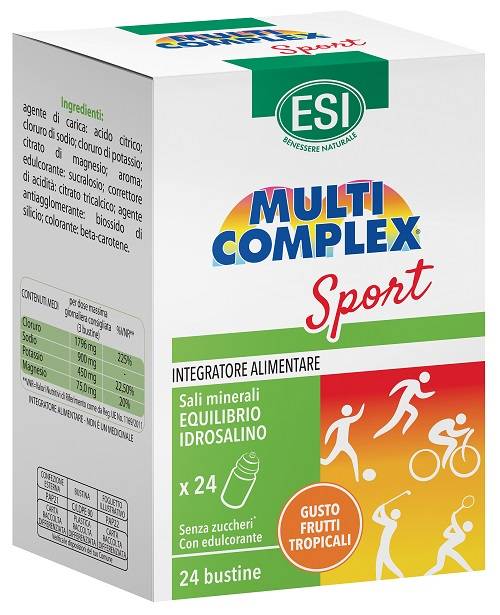 Esi Multicomplex Sport Integratore per l'Equilibrio Salino 24 bustine