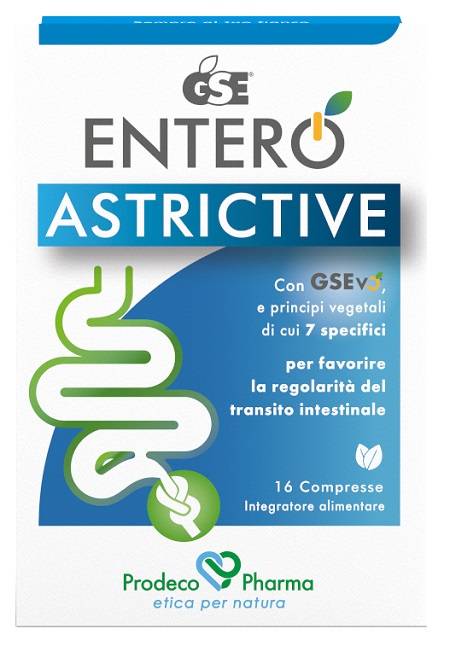 Prodeco Pharma GSE Entero Astrictive Integratore per il Transito Intestinale 16 compresse