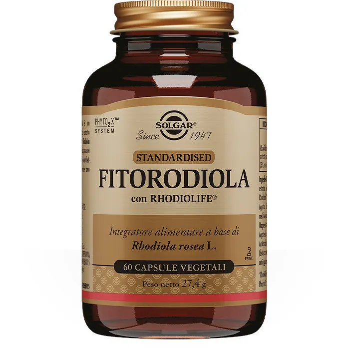Solgar Fitorodiola Integratore tonico 60 capsule