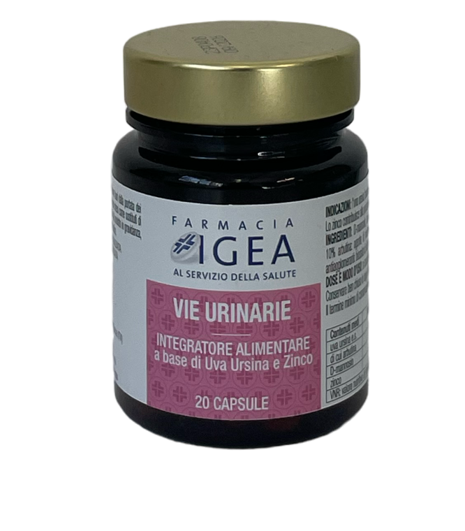Farmacia Igea Vie Urinarie Integratore a base di Uva Ursina e Zinco 20 capsule