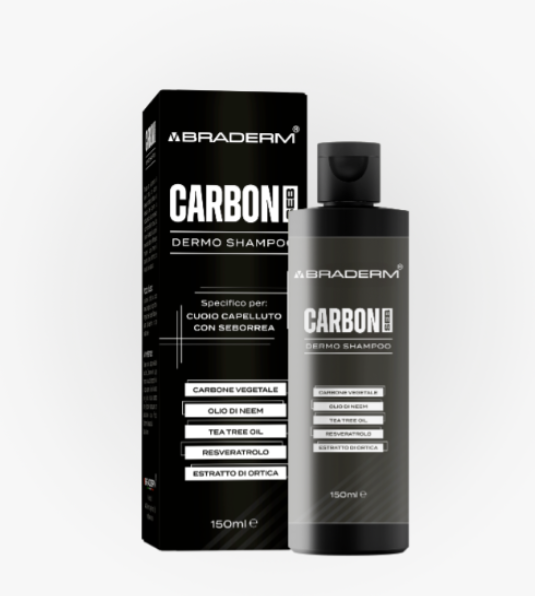 Braderm Carbon Seb Dermo Shampoo per Capelli Grassi 150 ml