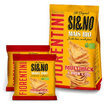 Fiorentini Bio Si&No Gallettine di Mais Triangolari Senza Glutine Multipacco 120 g