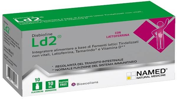 Named Disbioline LD2 Integratore per il Benessere Intestinale 10 flaconcini
