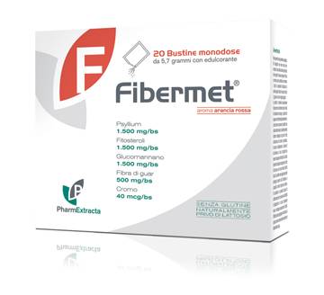 Fibermet Integratore per il Dimagrimento e il Colesterolo 20 bustine