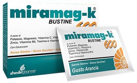 ShedirPharma Miramag - K 600 Integratore di Potassio 20 Bustine