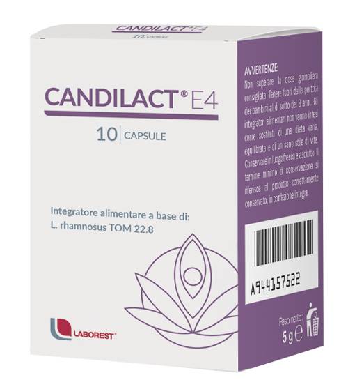 Laborest Candilact E4 Protegge dalle Infezioni Vaginali 10 capsule