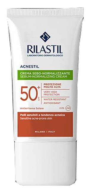 Rilastil Sun System Acnestil Crema Sebonormalizzante Viso SPF50+ 40 ml