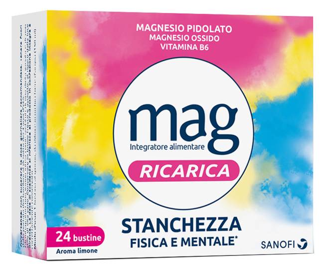 Mag Ricarica 24 Ore Integratore per la Stanchezza 24 Bustine