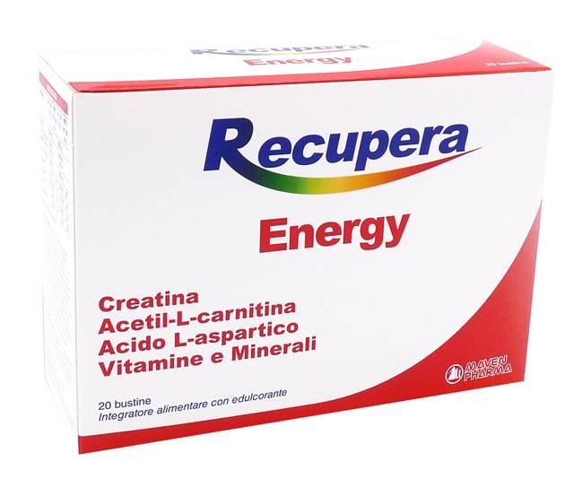 Recupera Energy Integratore di Creatina Vitamina e Sali Minerali 20 Bustine