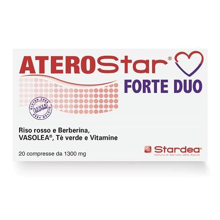 Stardea AteroStar Forte Duo Integratore per il Benessere del Cuore 20 compresse