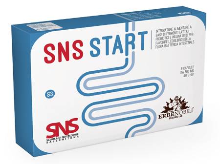 SNS START Integratore di Fermenti Lattici per l'Equilibrio della Flora Batterica Intestinale 8 Capsule