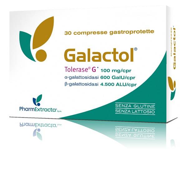 Galactol Integratore per Intolleranza al Glutine e Lattosio 30 Compresse
