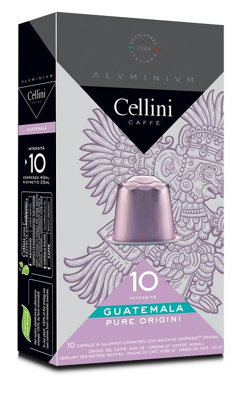 CELLINI CAFFE' GUATEMALA INTENSITA' 10 10 CAPSULE