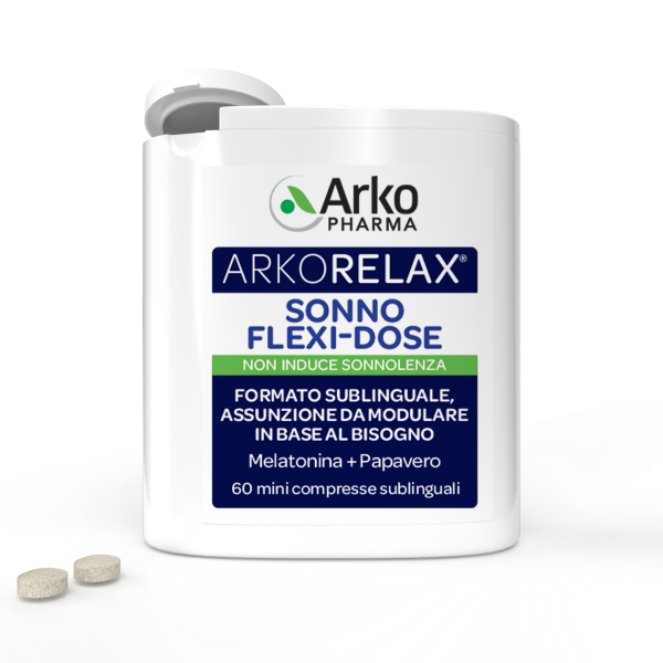 Arkopharma Arkorelax Sonno Flexi Dose Integratore per Dormire 60 mini compresse