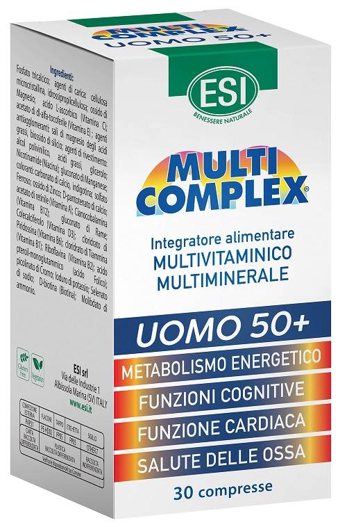 Esi Multicomplex Uomo 50+ Integratore Multivitaminico e Multiminerale 30 compresse