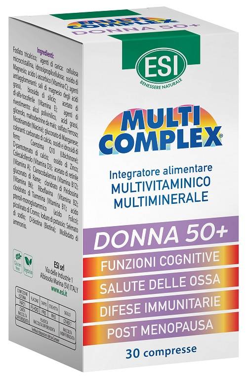 Esi Multicomplex Donna 50+ Integratore Multivitaminico e Multiminerale 30 compresse