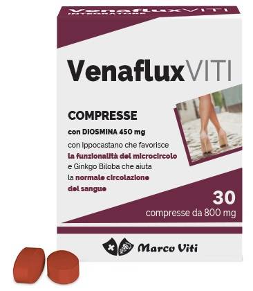 Marco Viti Venaflux Integratore per il Benessere delle Gambe 30 compresse