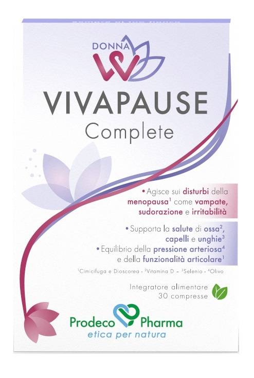 Prodeco Pharma Donnaw Vivapause Complete Integratore per la Menopausa 30 compresse