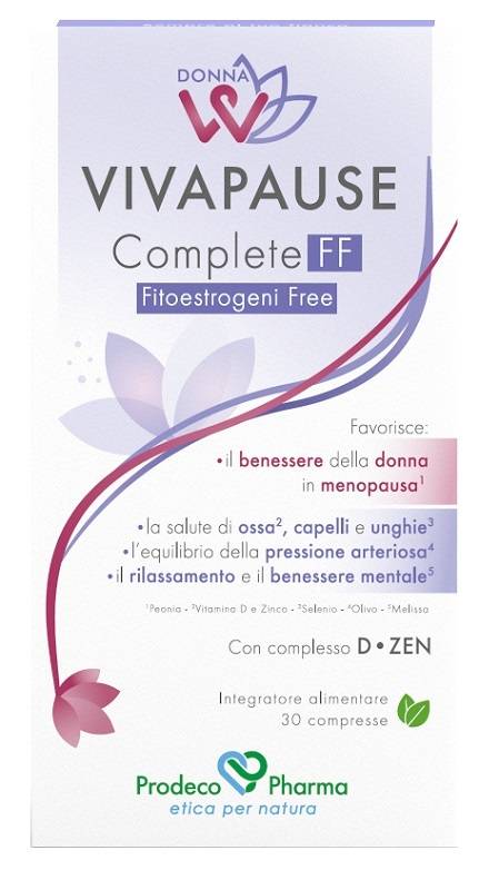 Prodeco Pharma Donnaw Vivapause Complete FF Integratore per la Menopausa 30 compresse