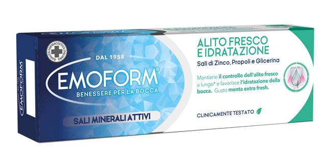 Emoform Dentifricio Alito Fresco E Idratazione 75 ml