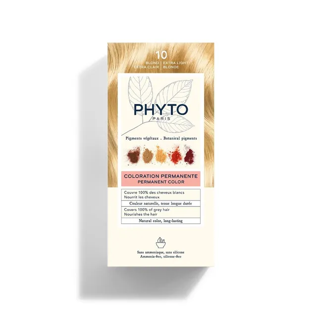 Phyto Color Kit Tinta per Capelli Colore 10 Biondo Chiarissimo Extra