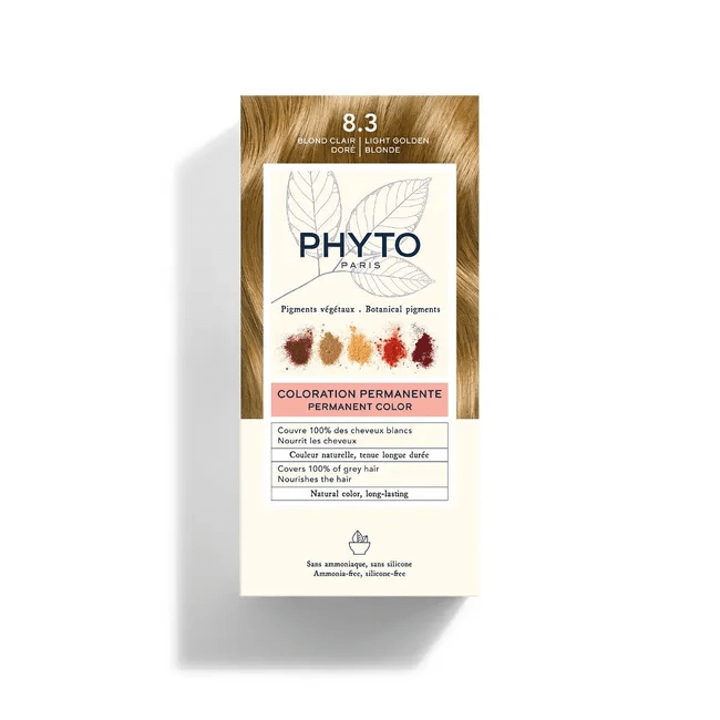 Phyto Color Kit Tinta per Capelli Colore 8,3 Biondo Chiaro Dorato