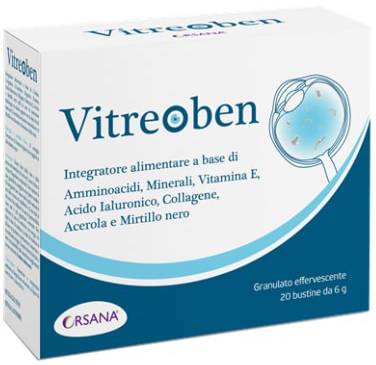 Vitreoben Integratore Collagene e Mirtillo per gli Occhi 20 bustine