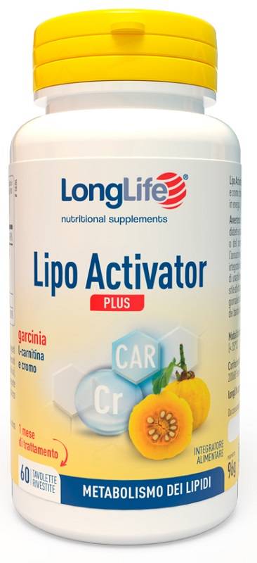 Longlife Lipo Activator Plus Integratore per il Controllo del Peso 60 tavolette