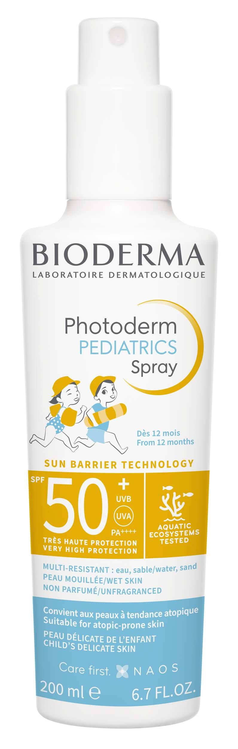 Bioderma Photoderm Pediatric Spray SPF50+ Protezione Solare Viso e Corpo 200 ml