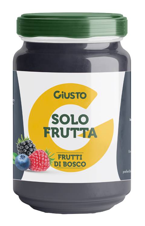 Giusto Solo Frutta Confettura di Frutti di Bosco Senza Glutine 220 g