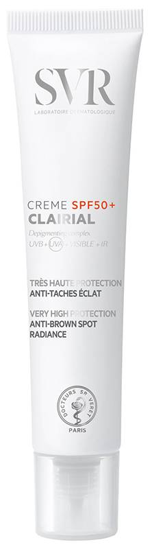 SVR Clairial Creme SPF50+ Protezione Solare Viso Anti - Macchie Illuminante 40 ml