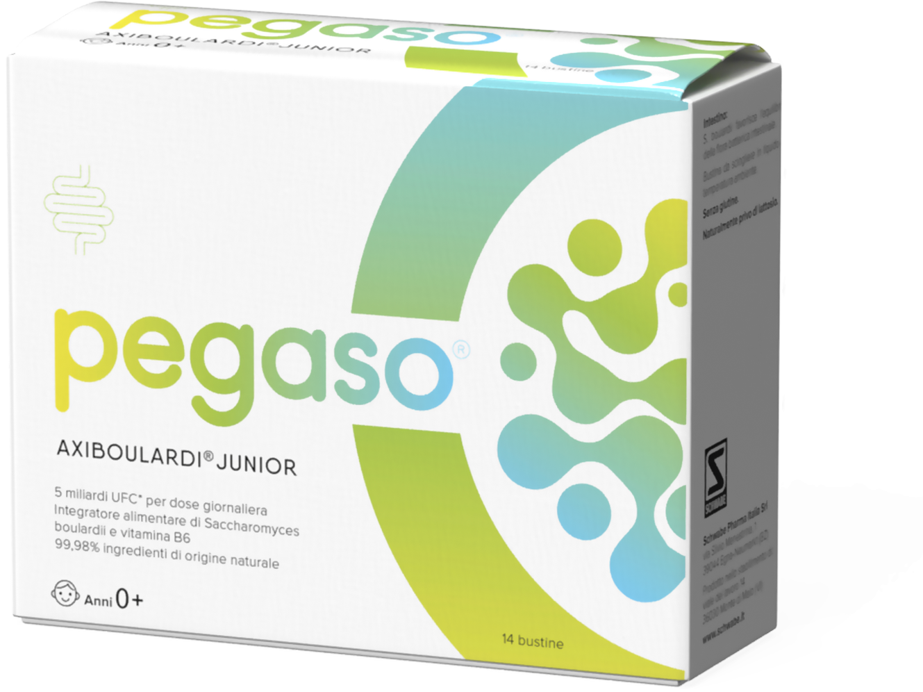 Pegaso Axiboulardi Junior Integratore per il Benessere Intestinale dei Bambini 14 bustine