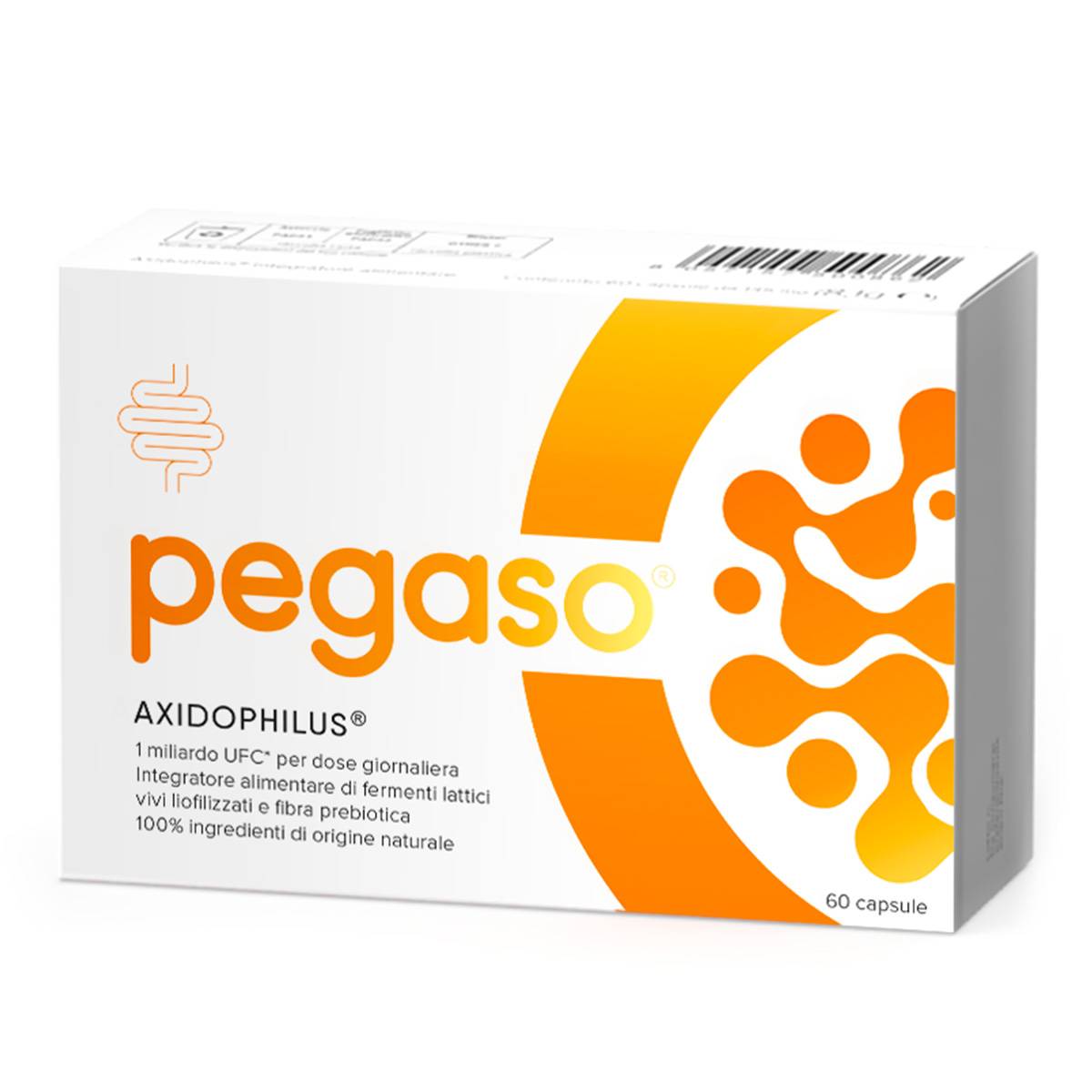 Pegaso Axidophilus Integratore per la Flora Batterica Intestinale 60 Capsule