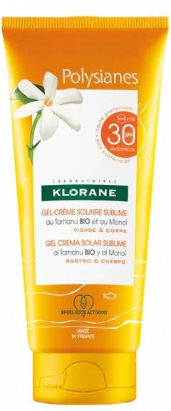 Klorane Gel - Crema Solare Sublime SPF 30 per Viso e Corpo 200 ml
