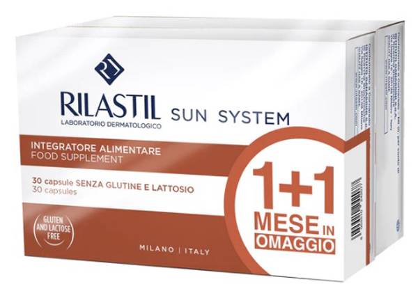Rilastil Sun System Capsule 1+1 Integratore per la Pelle 60 capsule