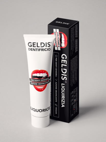 Geldis Dentifricio Sbiancante alla Liquirizia 100 ml