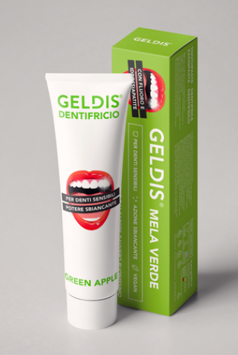 Geldis Dentifricio Sbiancante alla Mela Verde 100 ml