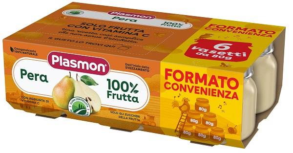 Plasmon Omogeneizzato Pera 6 x 80 g