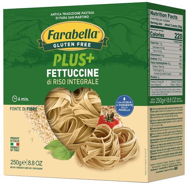 Farabella Plus+ Fettuccine di Riso Integrale 250 g