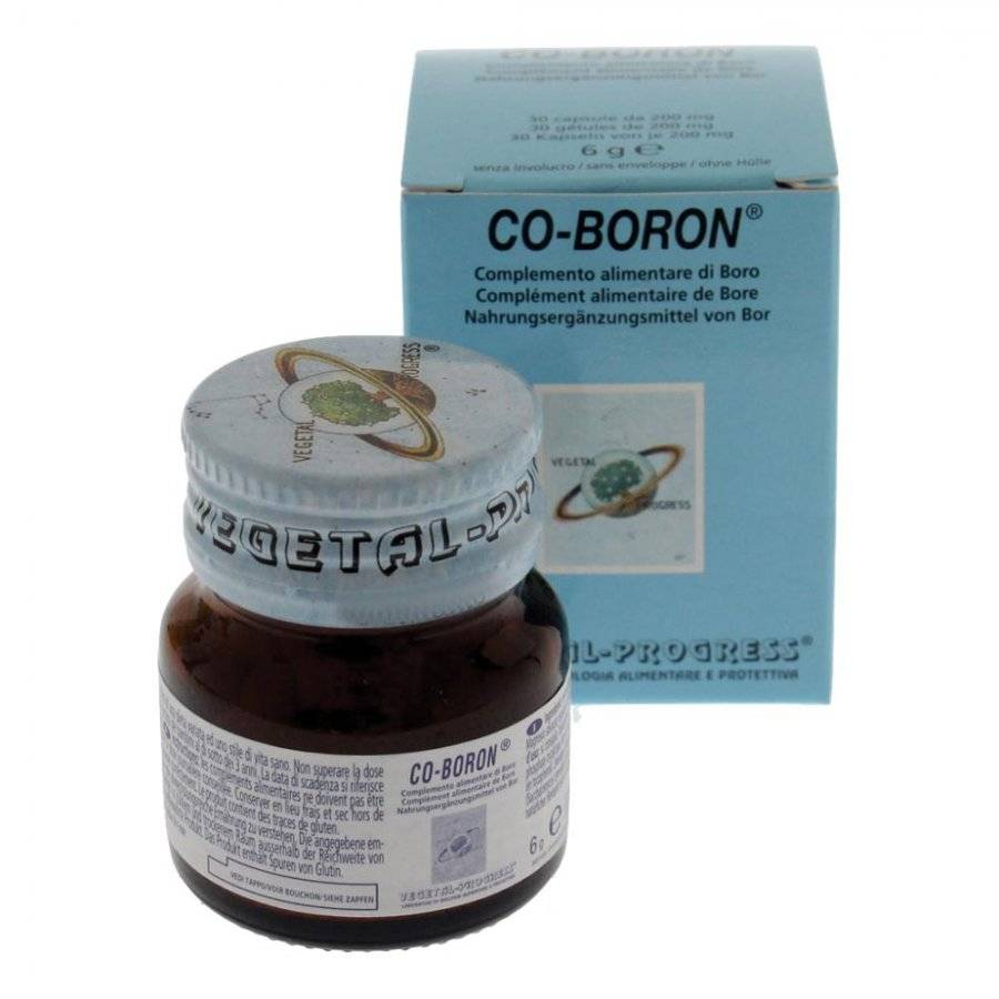 Vegetal Progress Co Boron Integratore di Boro 30 capsule