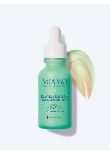 Miamo Redness Defense Cover Sunscreen Drops spf50+ Siero Viso Anti - Rossori 30 ml