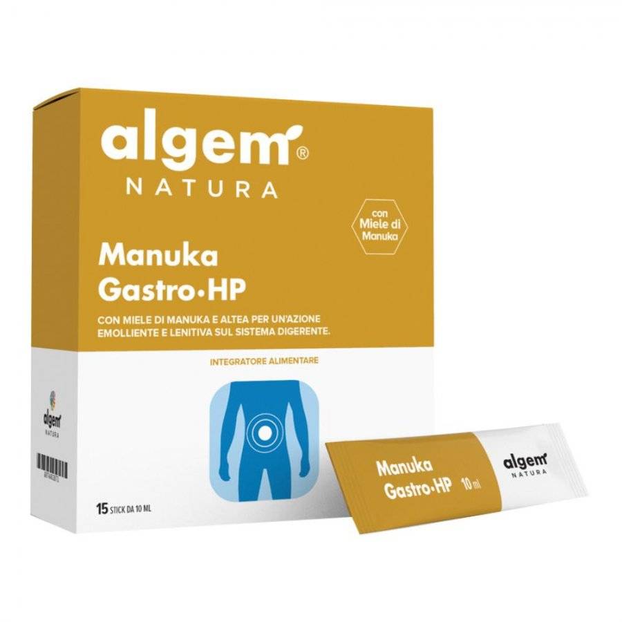 Algem Natura Manuka Gastro HP per la Buona Digestione 15 stick pack