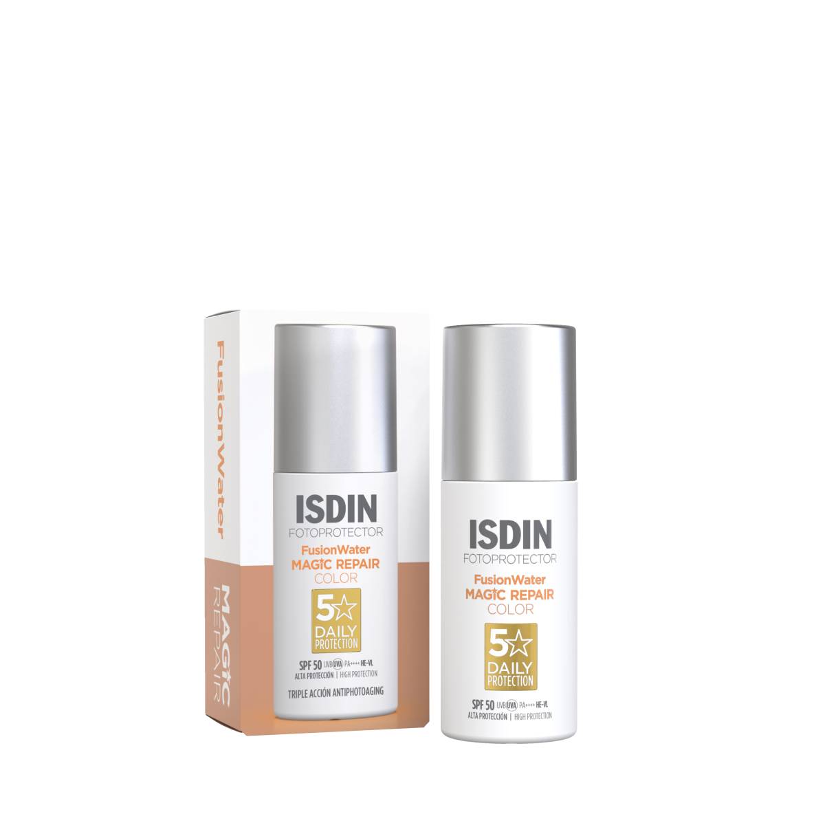 Isdin Fotoprotector Fusion Water Magic Repair Color spf50 Fotoprotezione Colorata Antiage 50 ml